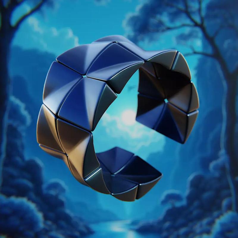 TriFold Quantum Ring - Futuristic Customizable Sci-Fi Jewelry 69