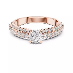 Three Round Diamond Row Shank Engagement Ring 3DM STL Video