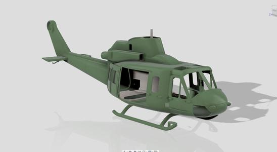 UH1-Y NO DOORS RC HELICOPTER FOR FLYWING ELECTRONICS