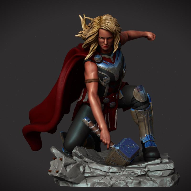 The Mighty Thor Jane Foster STL - 3 heads STL