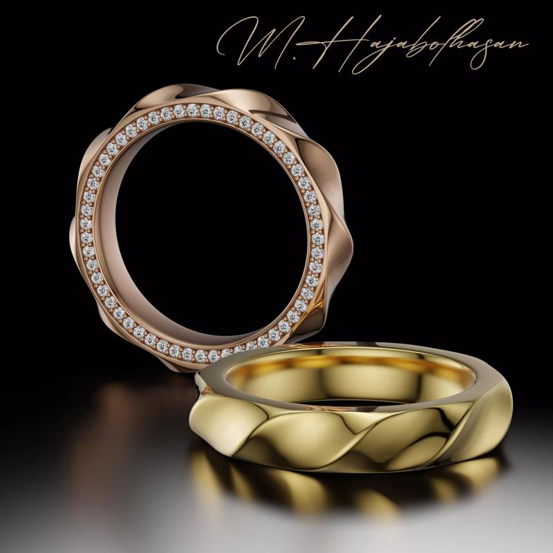 Twist Infinity Diamond Ring - Luxury Gold Band