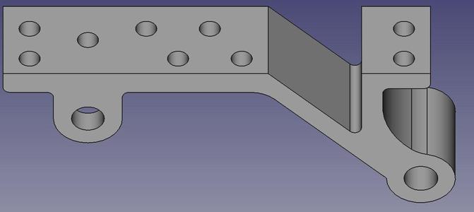 Spring block 2-axle rail wagon right