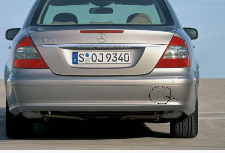 mercedes e class rear bumper caps