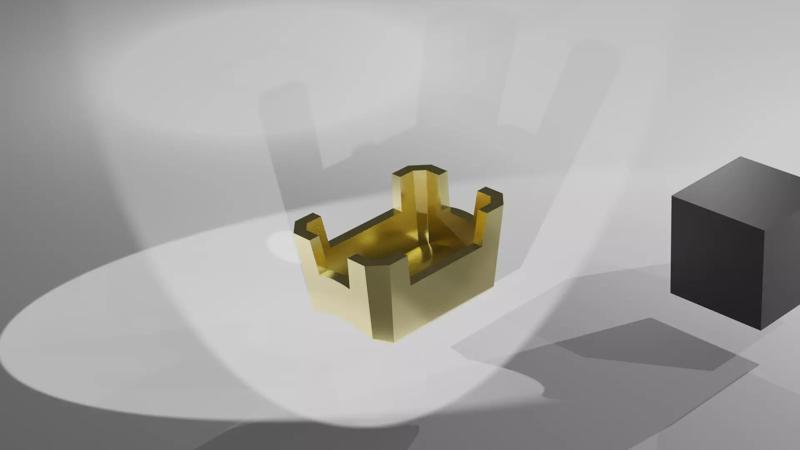 Stone Setting Emerald Cut Goldsmith semi-finished