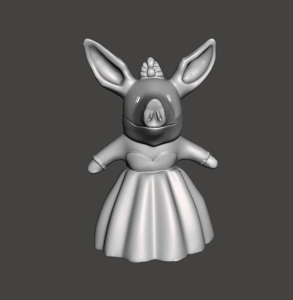 OLIVIA THE PIG OPERA SINGER FIGURE MODEL TOY STATUE ORNAMENT FOR KIDS