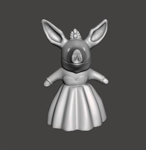 OLIVIA THE PIG OPERA SINGER FIGURE MODEL TOY STATUE ORNAMENT FOR KIDS