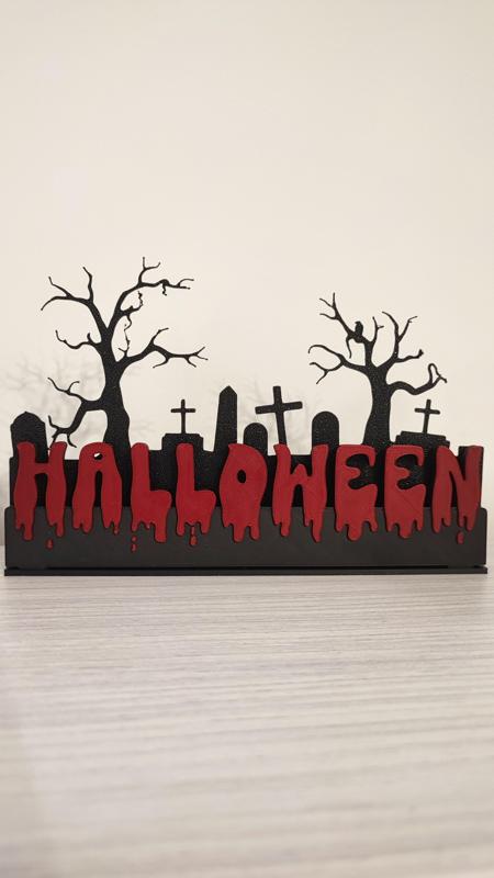 Halloween lamp with tealight