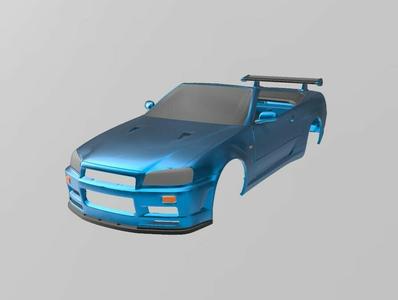 NISSAN GT-R R34 SKYLINE CABRIOLET 1:24 & 1:25 SCALE