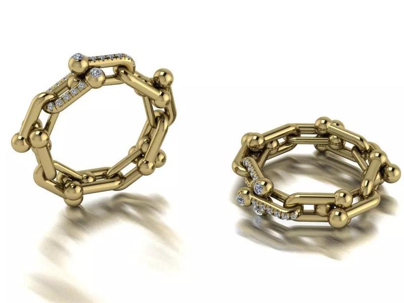 Tiffany Hardwear Ring Jewelry Gold