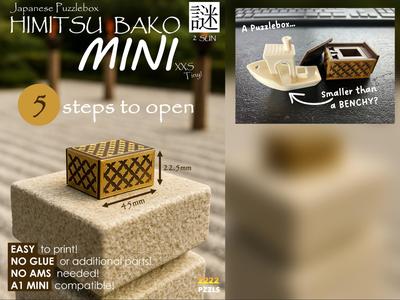 Himitsu Bako MINI | 5 STEP XXS Japanese Puzzlebox