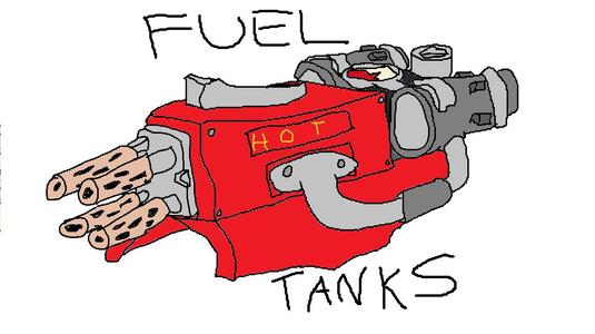 Fuel Tanks for Wrist-Mounted Microwave Oven Cannon for the Big Baby-Carrier Robot