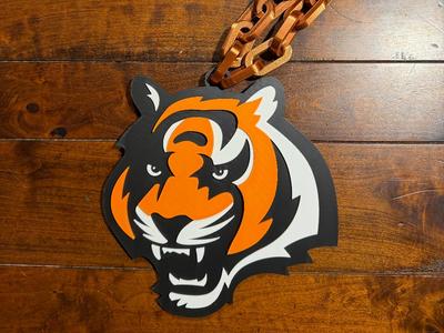 Cincinnati Bengals Oversized Necklace Alt Logo