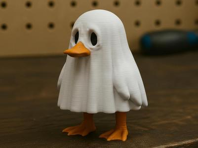 The Ghost Duck - Halloween 3D Statue