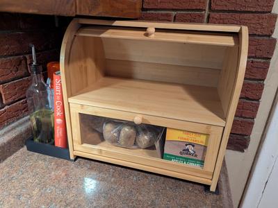 Bread Box Base with Trays Below