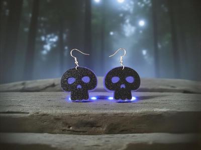 Trendy skull earrings