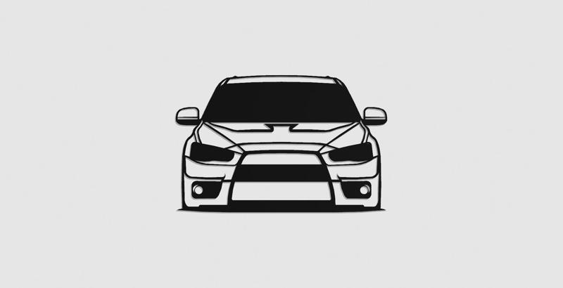 Mitsubishi Lancer Evolution X Front