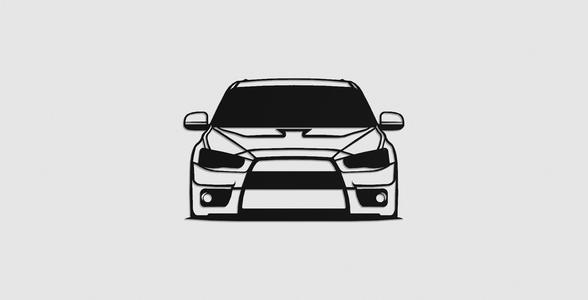 Mitsubishi Lancer Evolution X Front