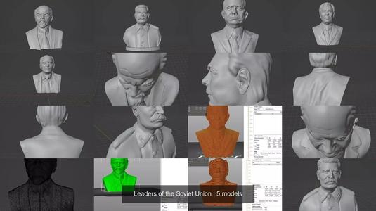 Leaders of the Soviet Union 3D Model Collection