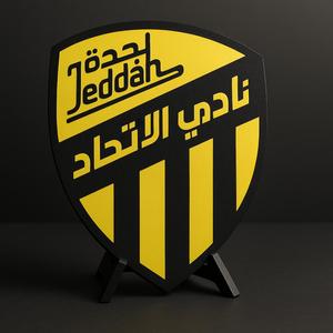 Al-Ittihad Club Decorative 3D Printed Shield – Home Decoration for Fans & Karim Benzema Supporters