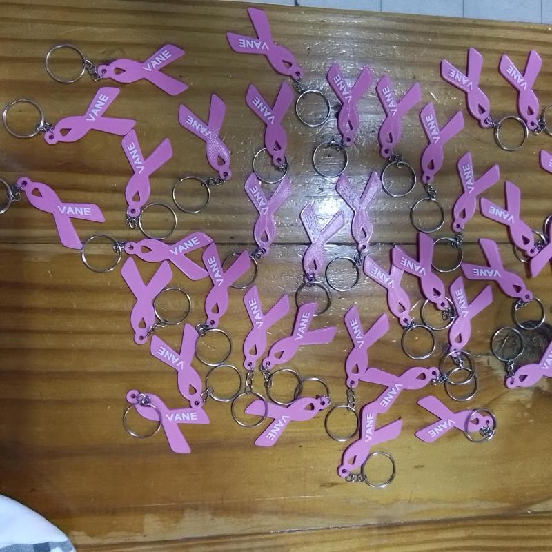 CANCER DE MAMA Lazo Key Ring