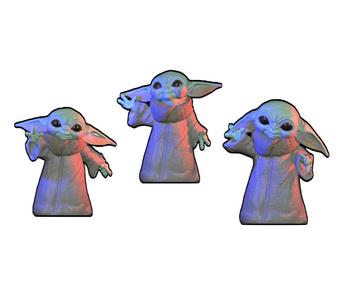 Star Wars Grogu The Mandalorian 3 poses