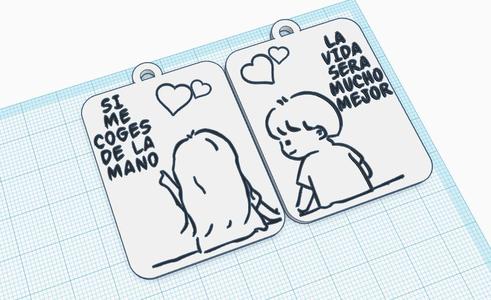 Llaveros amor parejas