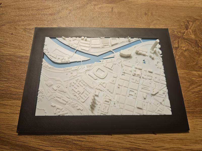 3D Map of Bilbao with San Mames Stadium