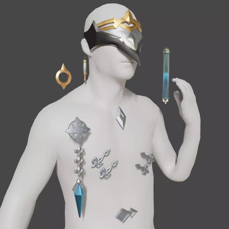 A WINTER NIGHT GENSHIN IMPACT COSPLAY KIT DOTTORE