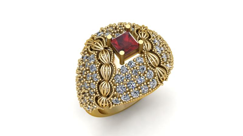 PRECIOUS DIAMOND RING 3D PRINTABLE MODEL