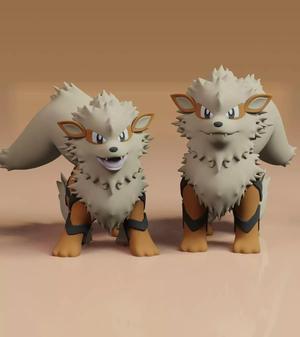 Arcanine Pokemon Fanart 2 Poses