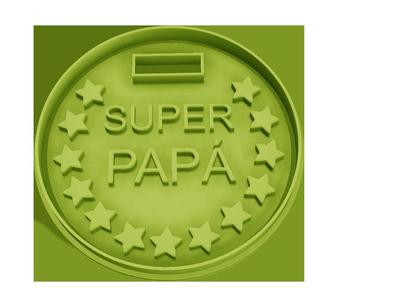 Father's Day Cookie or Fondant Cutters Father's Day Medal Super Dad Medal