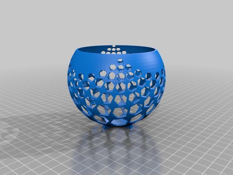 Projection map of hexagons