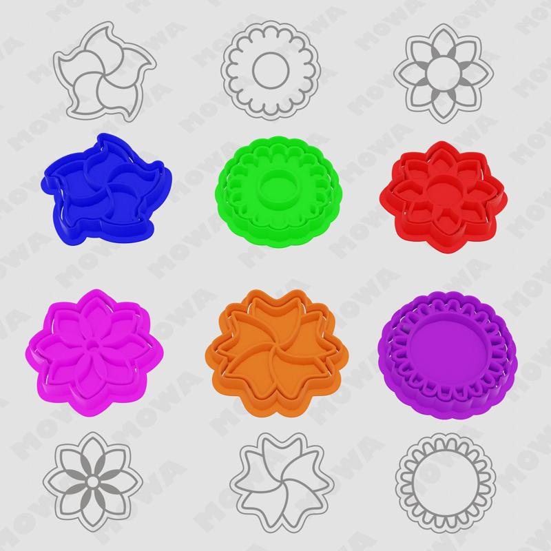 Flower Cookie Cutters Set 6 PCS