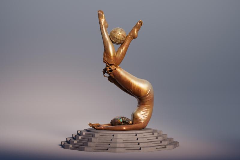 Cyber Girl printable figurine