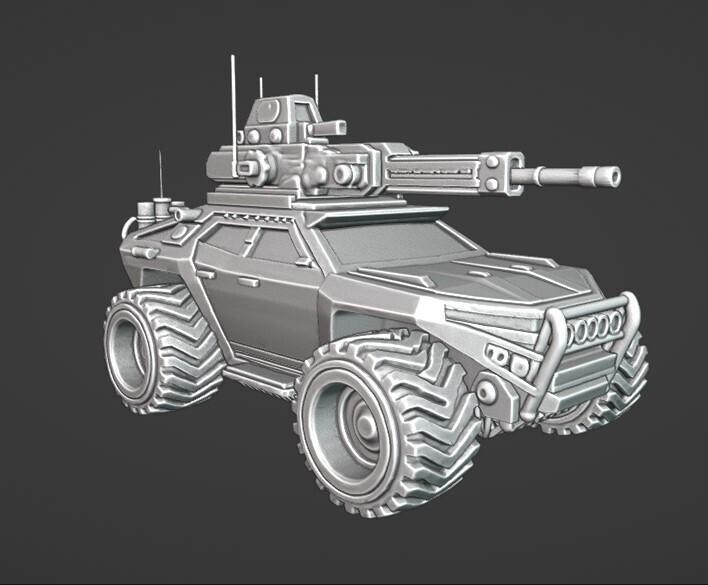 Sci-Fi Police Assault Vehicle