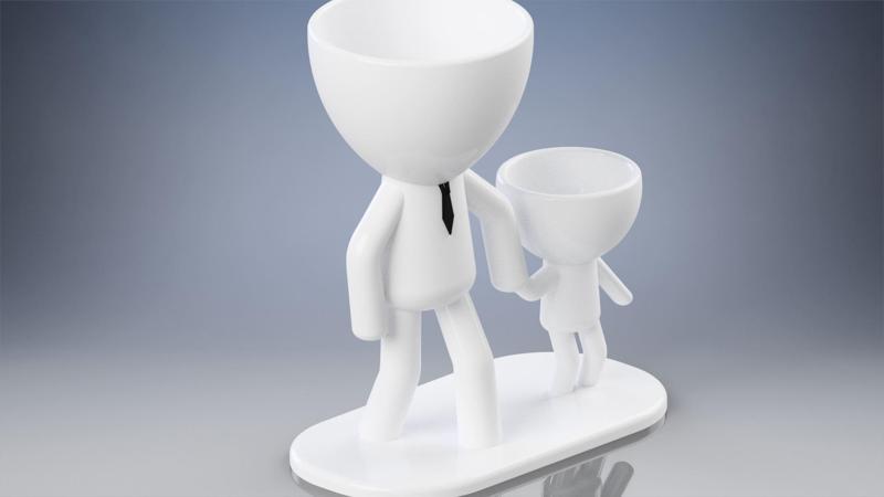 Robert Pot with son - father's day