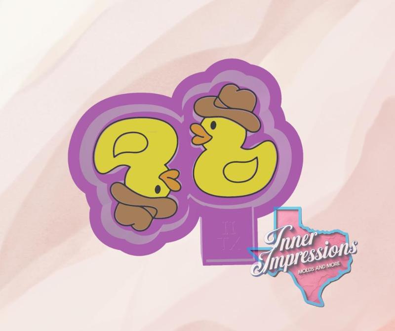 Cowboy Rubber Duck Vent Freshie Mold