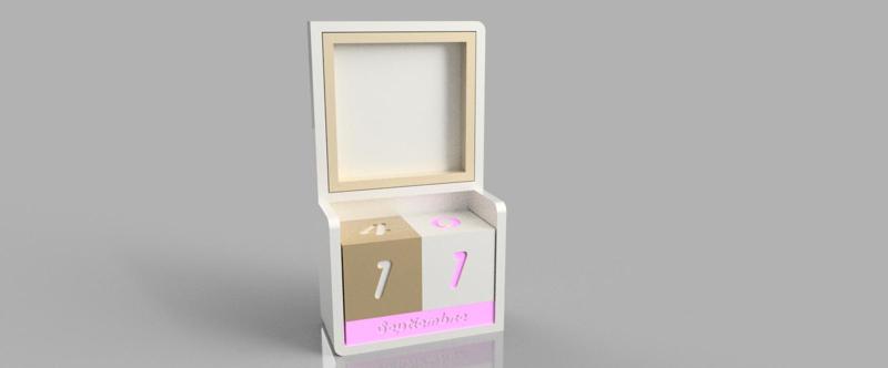 Calendario con marco de foto