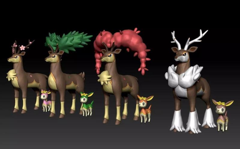 Pokemon Deerling Sawsbuck