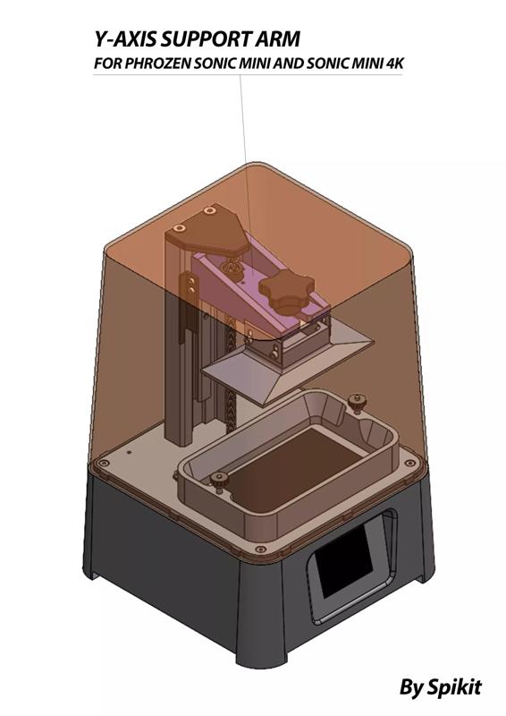 REINFORCED BUILD PLATE SUPPORT FOR PHROZEN SONIC MINI - MINI 4K