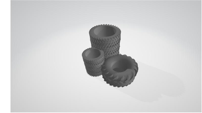 Pen stand made of wheels