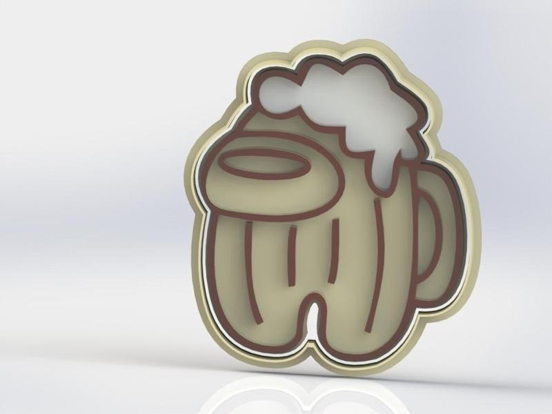 among us beer cookie cutter