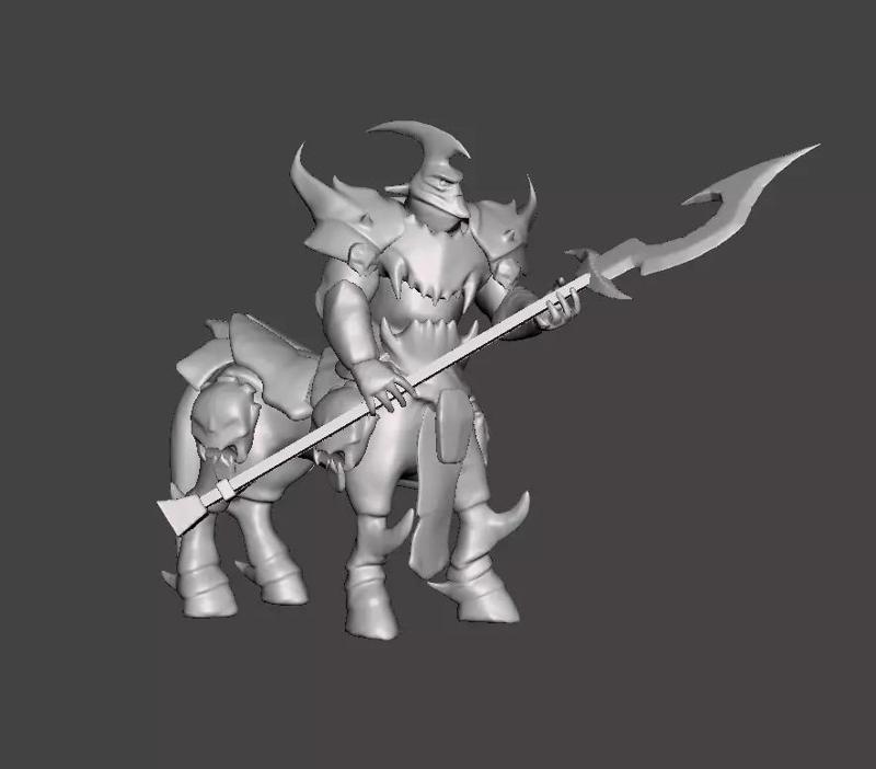 Hecarim 3D Model demon on horse