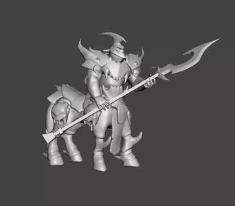 Hecarim 3D Model demon on horse