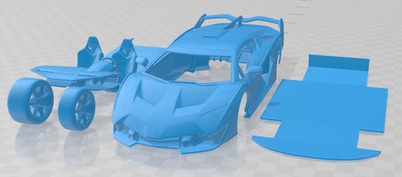 Lamborghini SC18 2019 Printable Car