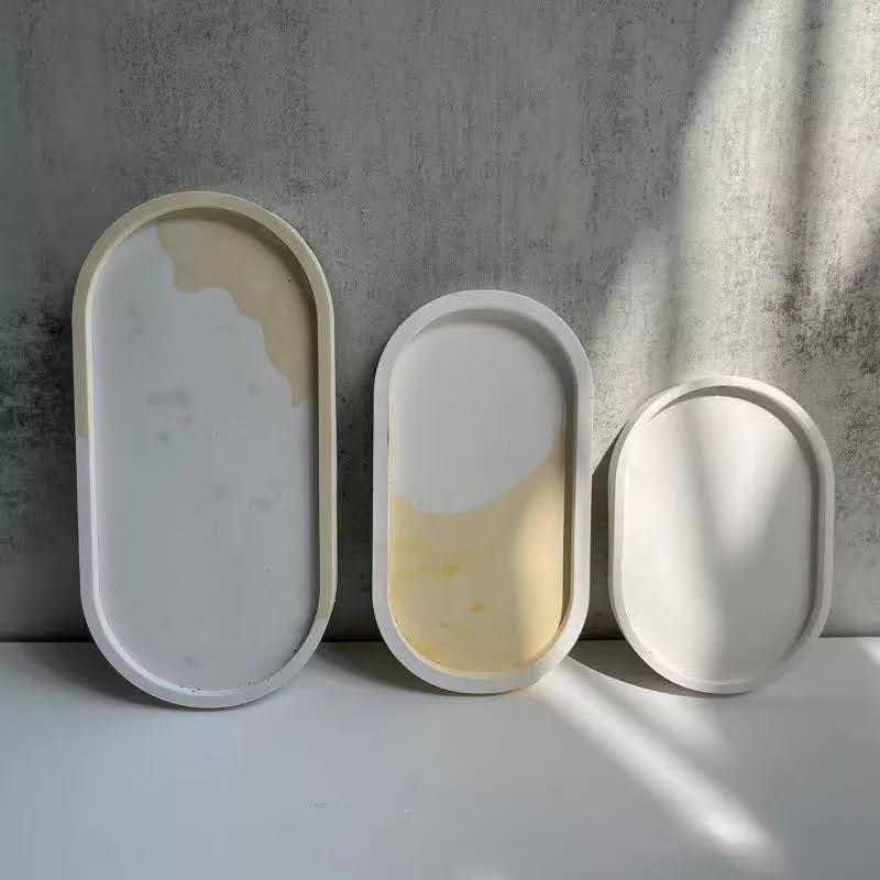 Oval silicone mold