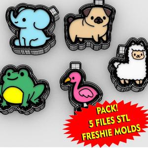 freshie mold animals - freshie mold - silicone mold box
