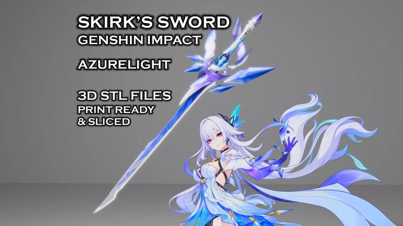 Skirk Sword - Genshin Impact Cosplay - 3D Print Ready