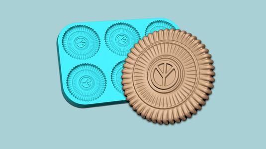 Cookie Mould 16 - Biscuit Silicon Molding