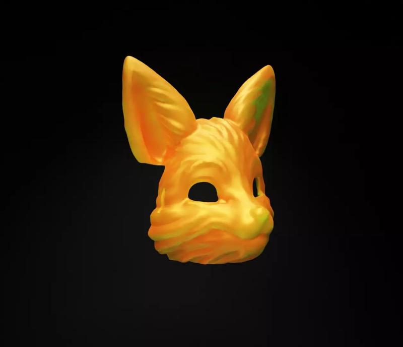 Animal Fox Face Mask - Animal Cosplay Helmet